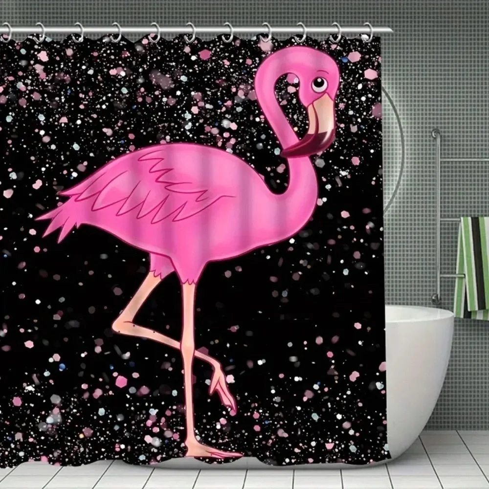 4pc Pink Flamingo Bathroom Set NWT
